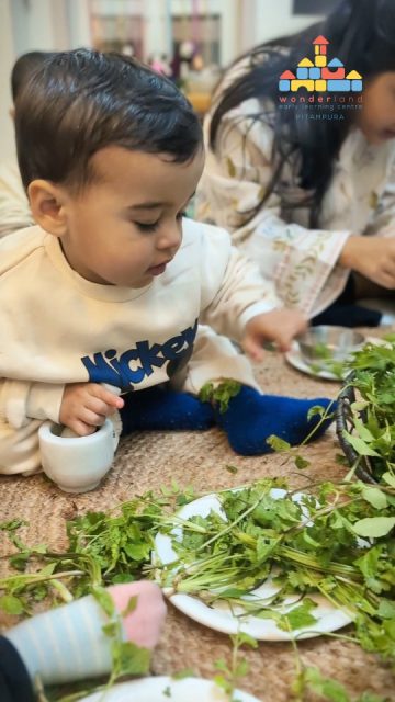 Why not let our toddlers dive into the very things they love doing at home?

Our tiny A&C babies sorted fresh leaves, crushed them into a fragrant paste and mixed tiny seeds into soft soil — a simple, sensory-rich activity that feels just like home. 🌱

Hands busy, senses awake, hearts happy !

#welcpitampura #welcpitampuraofficial #childhoodeducation #preschoolactivities #earlyeducationmatters #naturegram