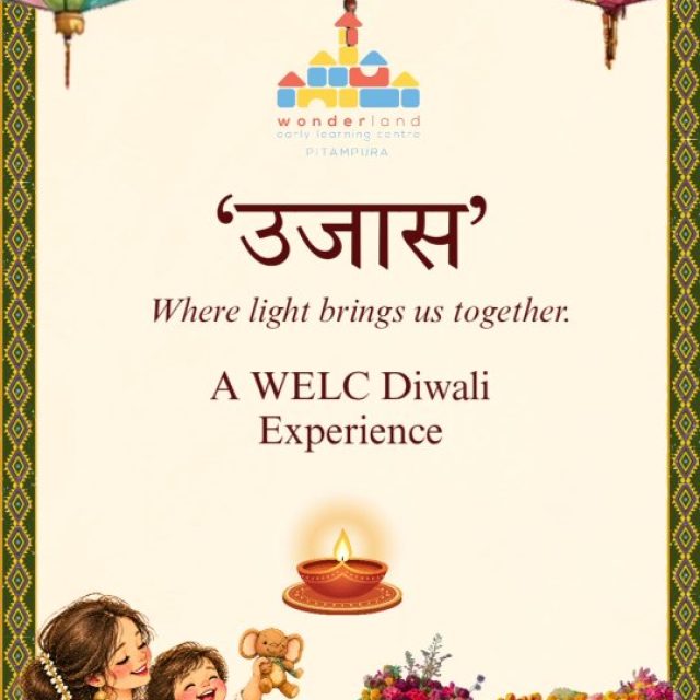 This Diwali, we’re stepping beyond the familiar.

A little culture.
A little discovery.
A little celebration.
And a whole lot of togetherness.

Because at WELC, we like to make celebrations feel like experiences — not just events.

And this one?
It’s going to be rather special.

Diwali with Moms — The WELC Way. ✨

23 October | Save the date.

#diwalivibes #carnivalmagic #comingsoon #welcpitampura